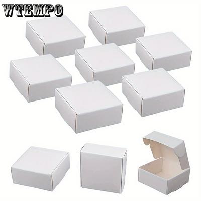 60 Stück Kleine Geschenkboxen Kraft Geschenkboxen Weiße Kartons Gastgeschenke Schokoladenverpackungsbox Süßigkeitenbox Geschenkverpackungsbox