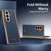Für Samsung Galaxy Z Fold 7 6 5 4 3 Hülle Luxus Leder Haut Beschichtung Schutz Rückseite Hülle für Samsung Z Fold7 Handyhülle