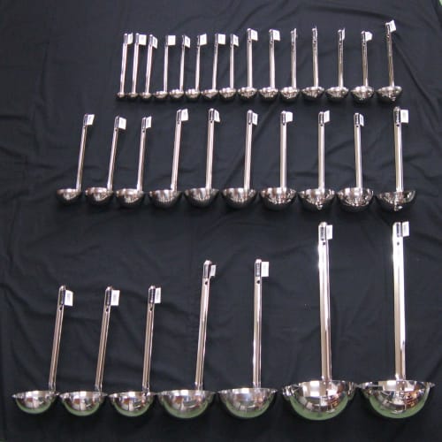 Nagao Soup Ladle, 360cc, SUS304 Stainless Steel, Commercial Use, Made In Japan, 50360