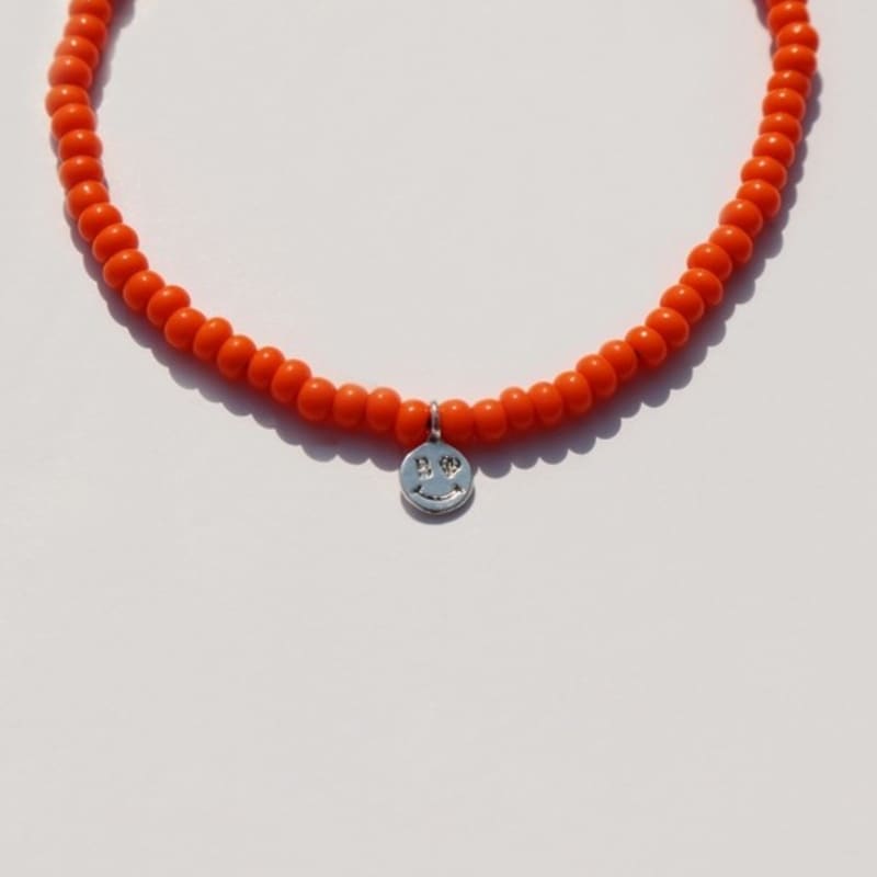 BONBEAU Ever Tulip Silver Charm Beads Bracelet Tulip Flower Silver Charm Color Bead Bracelet