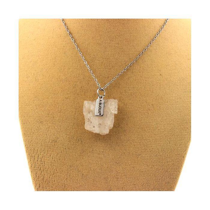 Pierres et Minéraux. Collier Kunzite brut. 16.14 ct. Konar Province, Afghanistan.