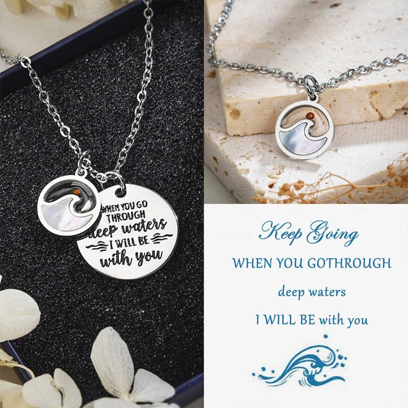 Mustard Seed Pendant Necklace - Mountain Peak Faith & Encouragement Wish Gift for Women