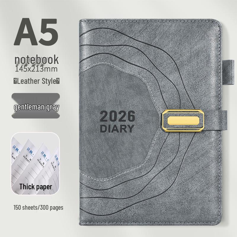 2026 Premium Engraved Notebook – Ideal for Students & Colleagues, Perfect as a Work Diary or Gift