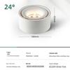 Ultra-thin Surface-mounted LED Downlight: No Hole Required, Round All-Aluminum Ceiling Light for Living Room.