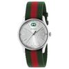 G-Timeless Series Watch Quartz Movement Nylon Strap 38Mm Silver Dial Women Watches 808891-IDVA0-8652
