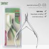 Easy Cut Silver Stainless Steel Cuticle Nippers: D-03 Manicure Pliers for Nail Care and Hangnail Removal.