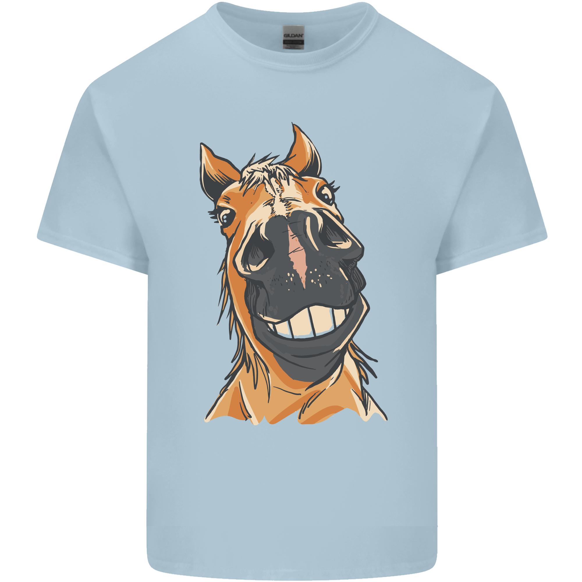 Horse Chops Equestrian Riding Unisexs Light Cotton TShirt S
