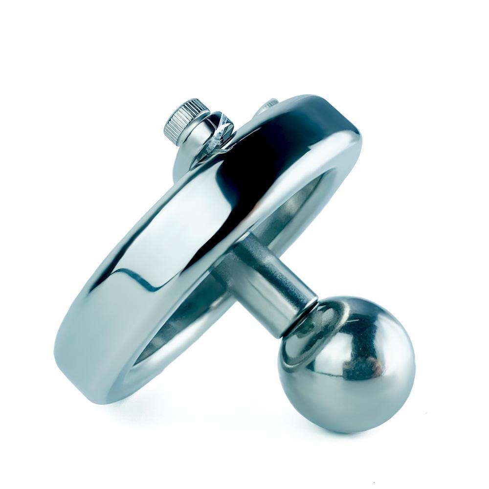 Wearable Stainless Steel CB Lock for Men Chastity Lock Penis Cage Sex Toy Cock Ring Slave BDSM Sissy Ball Stretcher