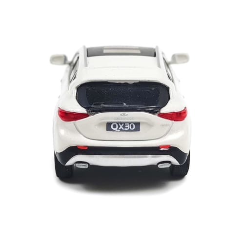Paudi Model 1/64 Scale Infiniti QX30 2017 Model Car, White, Finished Product, for Collection