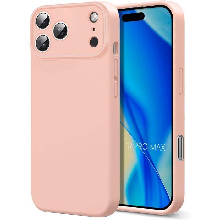 Coque de Protection - BOOLING - pour iPhone 17 Pro Max - Silicone Ultra Fine Léger Antichoc - Rose