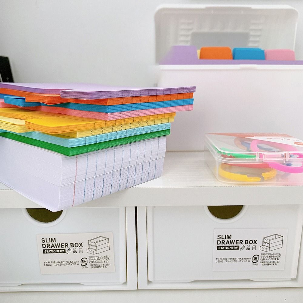 200 Sheets Horizontal Line Loose-Leaf Notepad DIY Memo Pads Creative Revision Cards  School Office