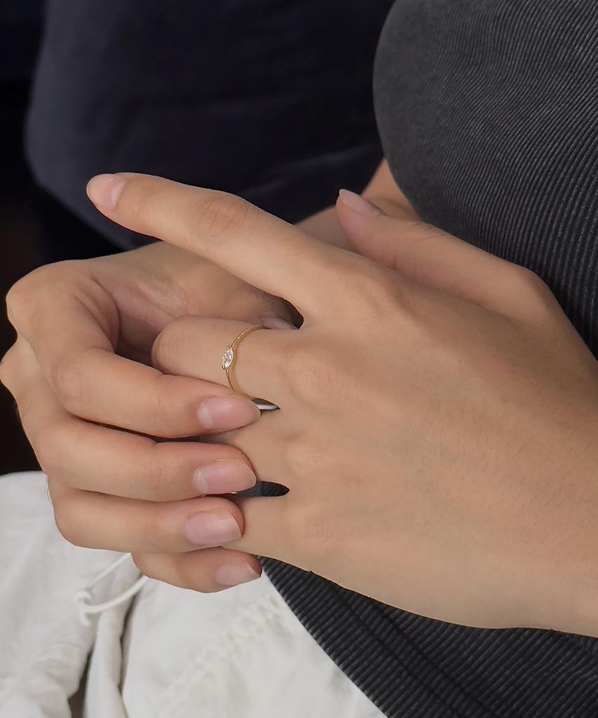 Faye 14K Navette Ring (A Type)
