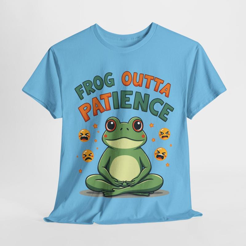 Frog Outta Patience T Shirt Äì Funny for Chill Vibes Lovers