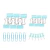 Clips Kit Colored Metal Antirust Push Pins Paper Clips   Sets Paper Storage Decoration   Supplies