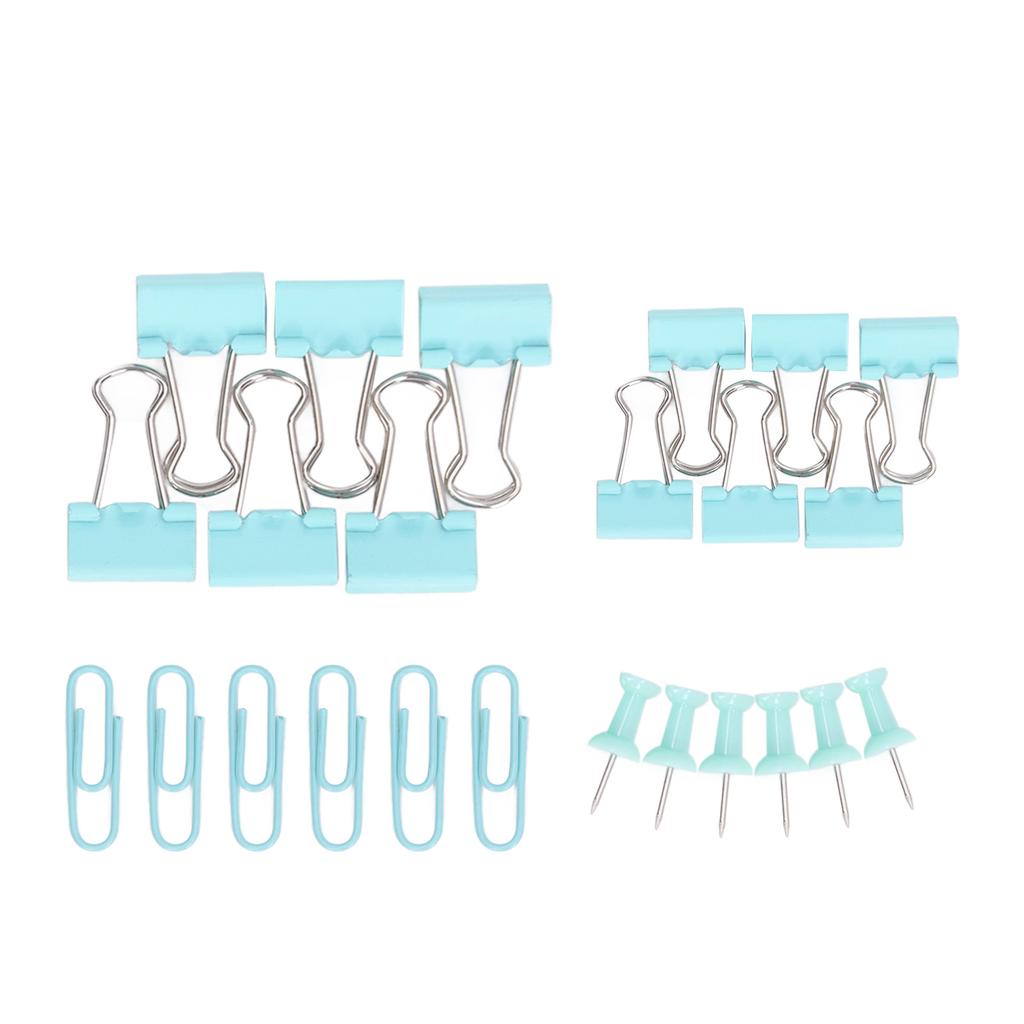 Clips Kit Colored Metal Antirust Push Pins Paper Clips Sets Paper Storage Decoration Supplies