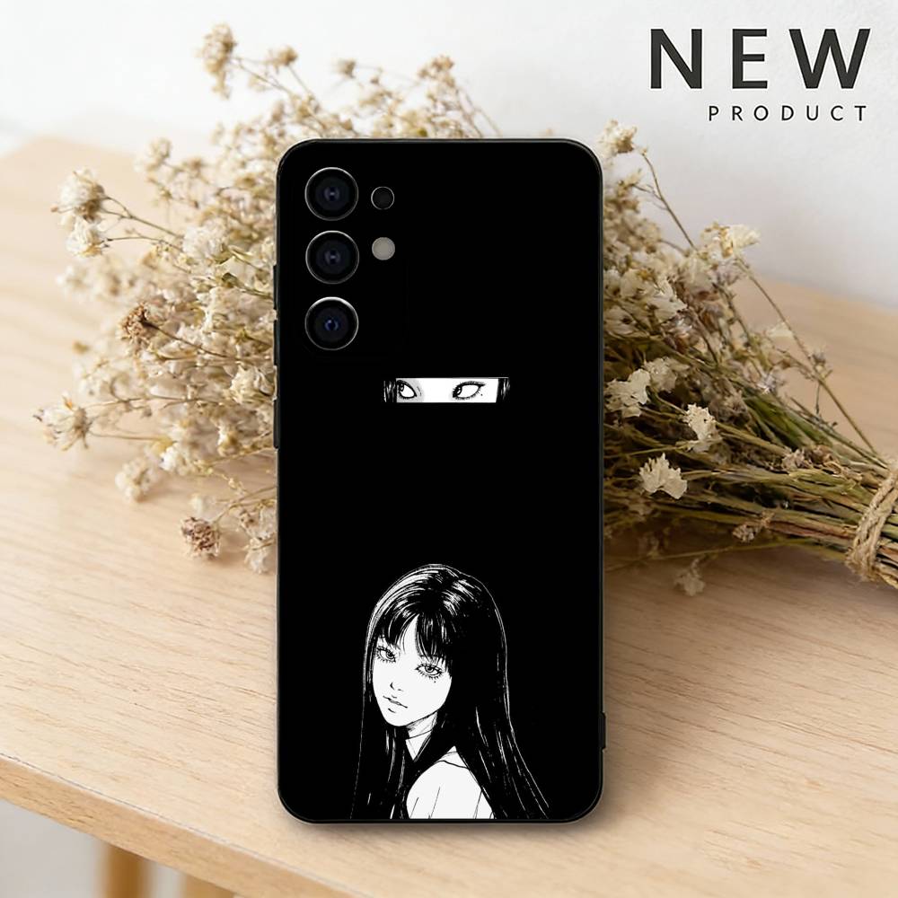 Comics HOT Tomie S phone Case For Samsung S26,25,24,21,22,23,30,20,Ultra,Plus,Fe,Lite Black Soft Cover
