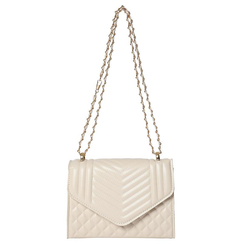 Women'S Bag Versatile Small Square Bag Pressed Shell Bag Texture Women'S Messenger Bag Simple Wind Chain Shoulder Bag