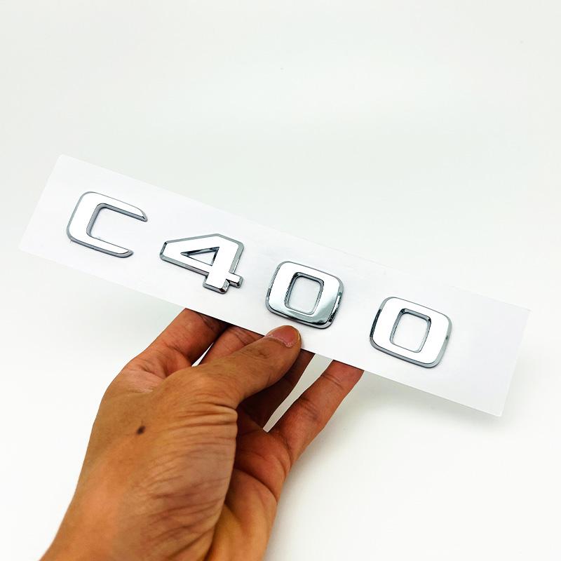

3D ABS Black C63 C43 C180 C220d C300 Logo Letters 4MATIC Badge Car Rear Star Sticker AMG Emblem For Mercedes Benz W205 C205 W206