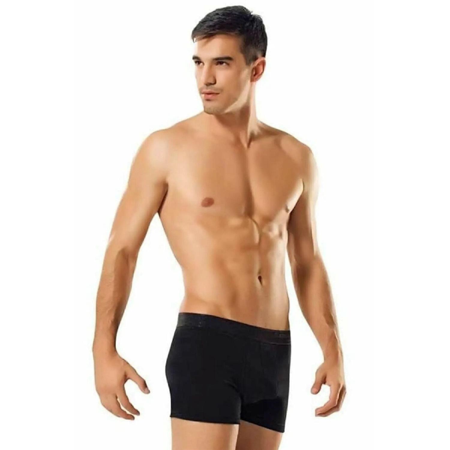 

Мужские боксеры из лайкры и эластана черного цвета, 5 шт. S