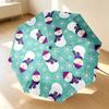 Snowman Party 8 Ribs 3Fold Black Glue Uv Protection Umbrella Sun Protection Rainproof Compact Folding Umbrella For Travel Daily Use C923537