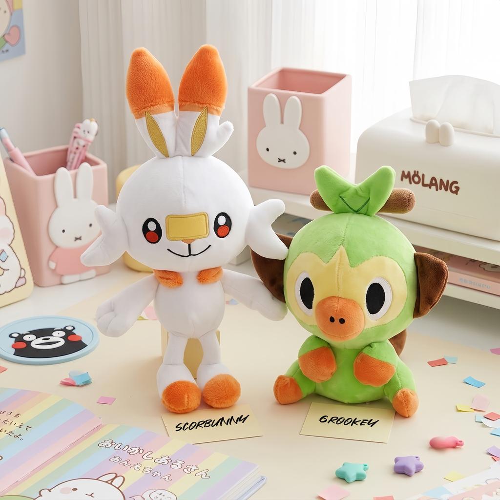 Grookey Scorbunny Sobble Stuffed Doll 8th Generation Plush Toys Cartoon Toys Hobbies Collection Home Decor Toys Gifts
