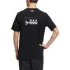 adidas Cartoon Panda Print Round Neck Casual Short Sleeve T-Shirt Men Tops Black HS4398