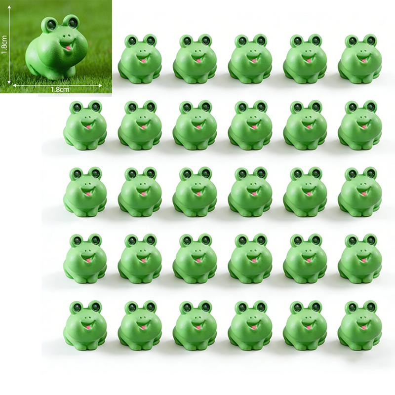 10-100 Stück Mini Harz Frösche Grüne Winzige Frosch Figuren Miniatur Heimdeko Feengarten Dekoration Puppenhaus Geburtstagsparty Mitgebsel Geschenk