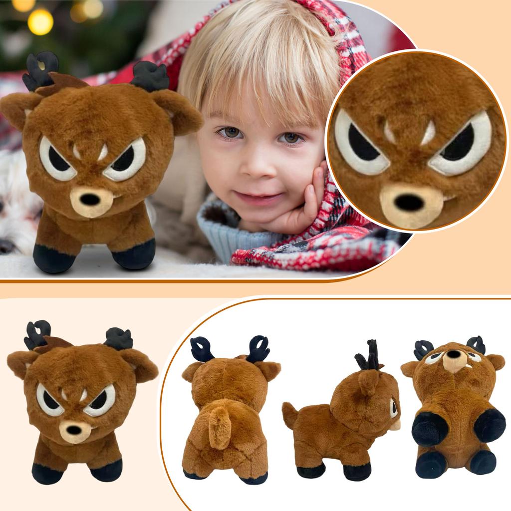 Horror Game Surrounding Elk Doll Prone Elk Plush Toy