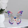 2D Flat, Butterfly-Shaped Graduation Acrylic Desktop Decoration Plaque, Cap & Diploma Design, Suitable for wall Decoration, porch, Room, Villa, accent