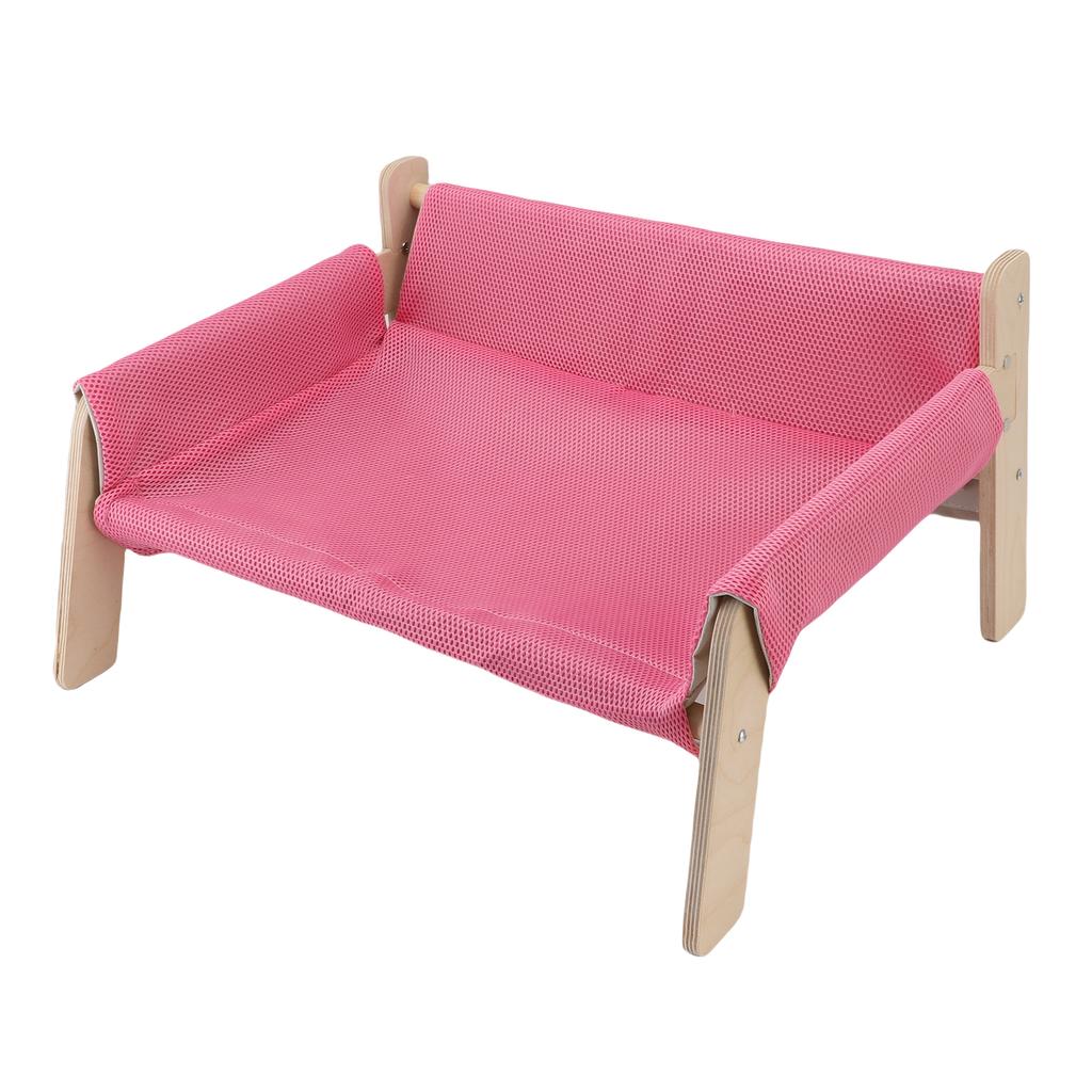 Elevated Cat Couch Wood Structure Stable Support Relaxing Strong Load Capacity Cat Sofa Bed for Home