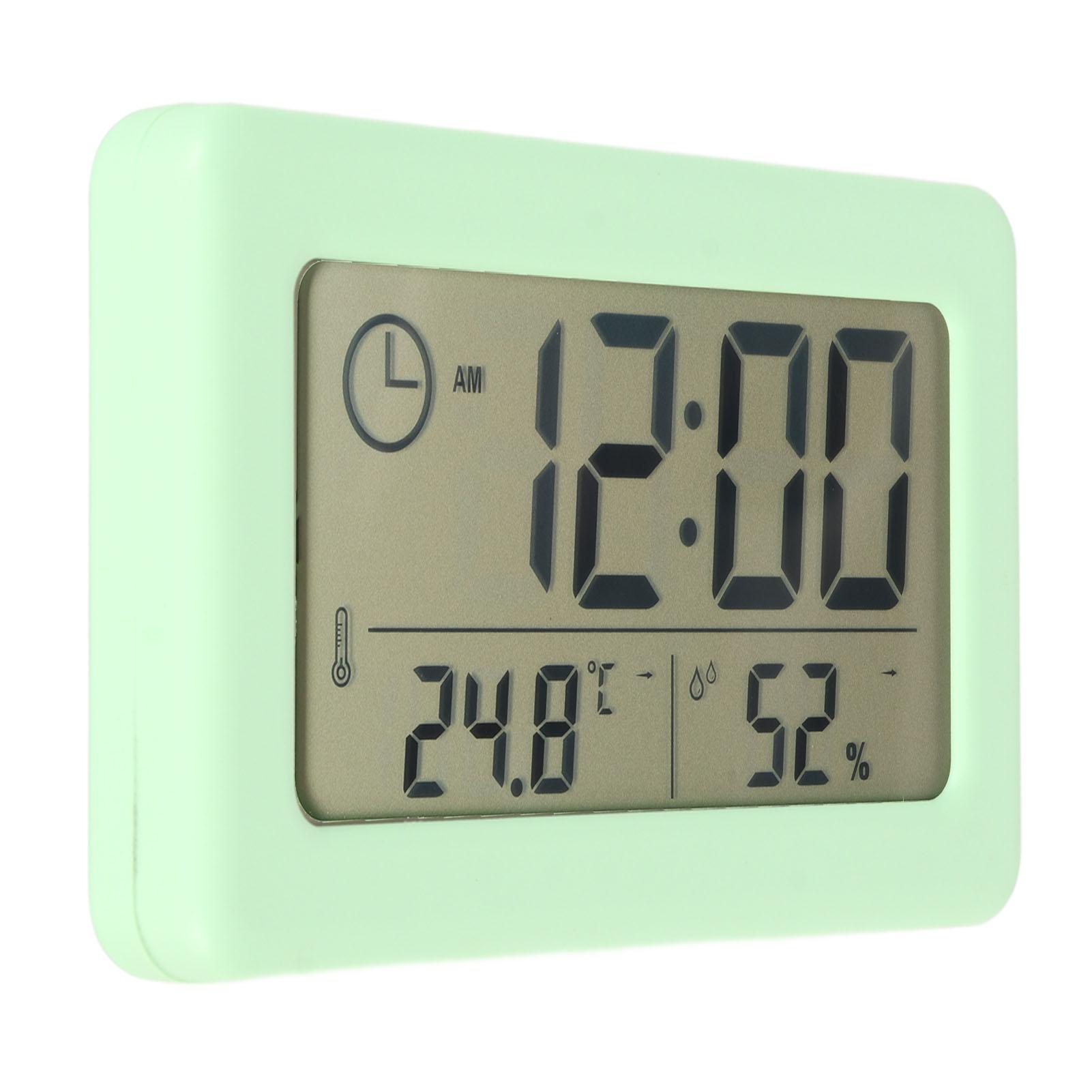 

ЖК Цифровые Часы Многофункциональные Тихие Электронные Будильники с Ночной Подсветкой и Светочувствительным Датчиком для Дома