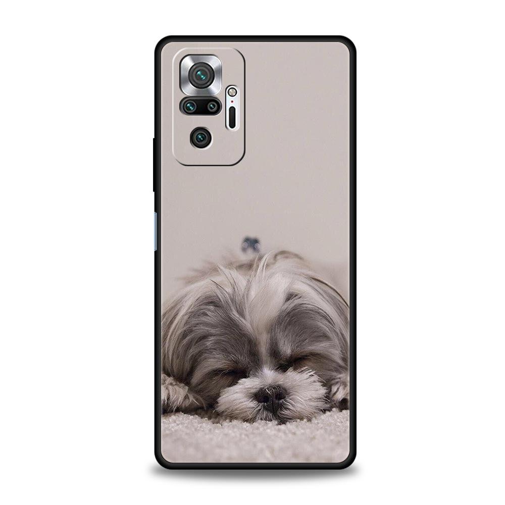 Phone Case For Xiaomi Redmi Note 14 13 12 Pro Plus 5G 9S 9 10 11 4G 14C 13C 12C 10C 9C 9A Cover Shih Tzu Painting Cute Animal