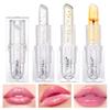3-color Transparent Dry Flower Moisturizing and Nourishing Lipstick Remove Dead Skin and Improve Lips Color Gold Foil Lipstick