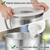 2PCS Mixing Bowl Covers Dustproof Design Reduces Ingredient Splatter Keeps Counter Clean During Baking Prep for 5.5-6QT