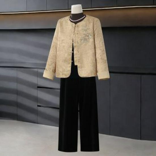 

Stylish Autumn Hoodie & Casual Two-Piece Set for Middle-Aged Women, 2026 Collection XL жовтий
