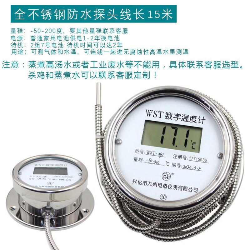 Bodefu HC High-Precision Digital Waterproof Thermometer with 15m Cable
