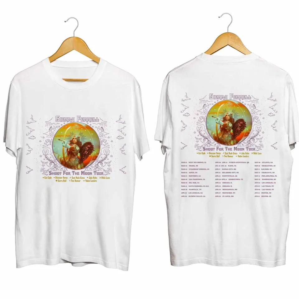 New Sierra Ferrell Concert 2024 White Twoside Cotton 100% Size S-4XL Shirt Unisex T-Shirt XXXL