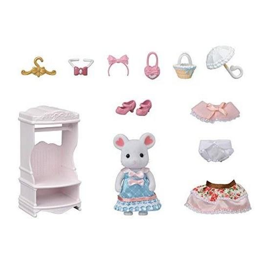 Sylvanian Families Town Fashion Coordination Set - Sweet Ribbon Collection TVS-12 ST Mark certified ages 3 up Toy Dollhouse EPOCH