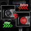 TOMALL Aluminum Engine Start Stop Push Button Cover Trim Compatible with Toyota Tacoma Corolla RAV4 Camry Prius Avalon Mirai Engine Ignition Button