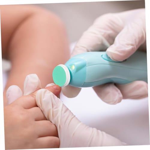 FRCOLOR Baby Nail Trimmer Replacement Pads, 10-Pack, Gentle Nail File Pads for Electric Nail Care, Multi-Purpose Replacement Heads for Toddlers