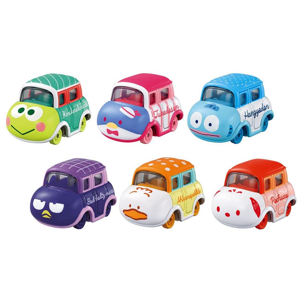 TAKARA TOMY Tomica Dream, Tomica Sanrio-Charaktere-Kollektion, 4er-Box, Mini-Autospielzeug, ab 3 Jahren
