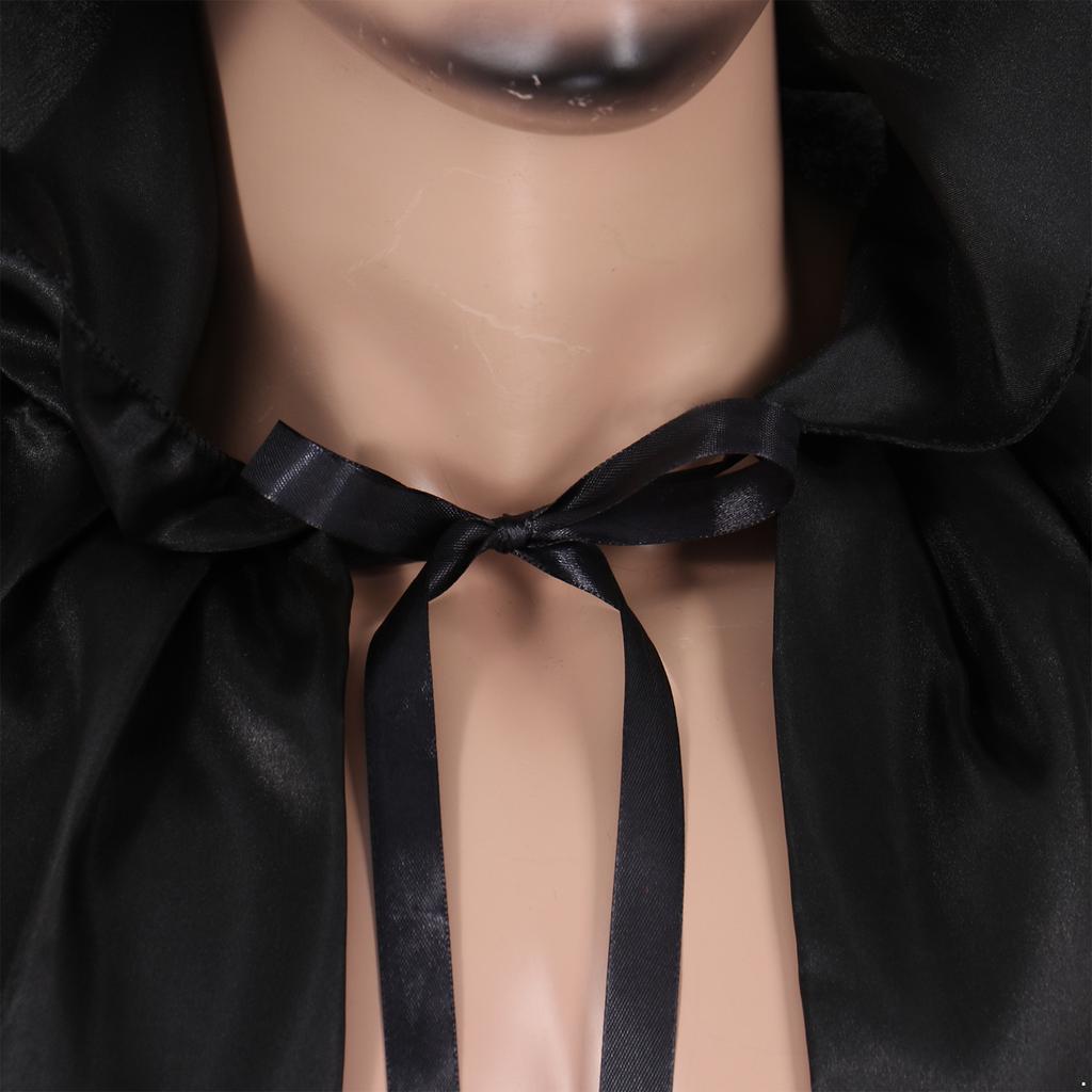 Gothic Kapuzenumhang Erwachsener Cosplay Elf Hexe Karneval Halloween Lange Umhänge Capes Robe Larp Frauen Männer Vampire Sensenmann Party