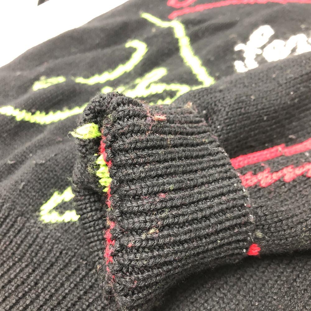 Fendi FZY463 AH3E 21AW Logo Multicolore ARTIST ALLOVER Crew Neck Top Sweater