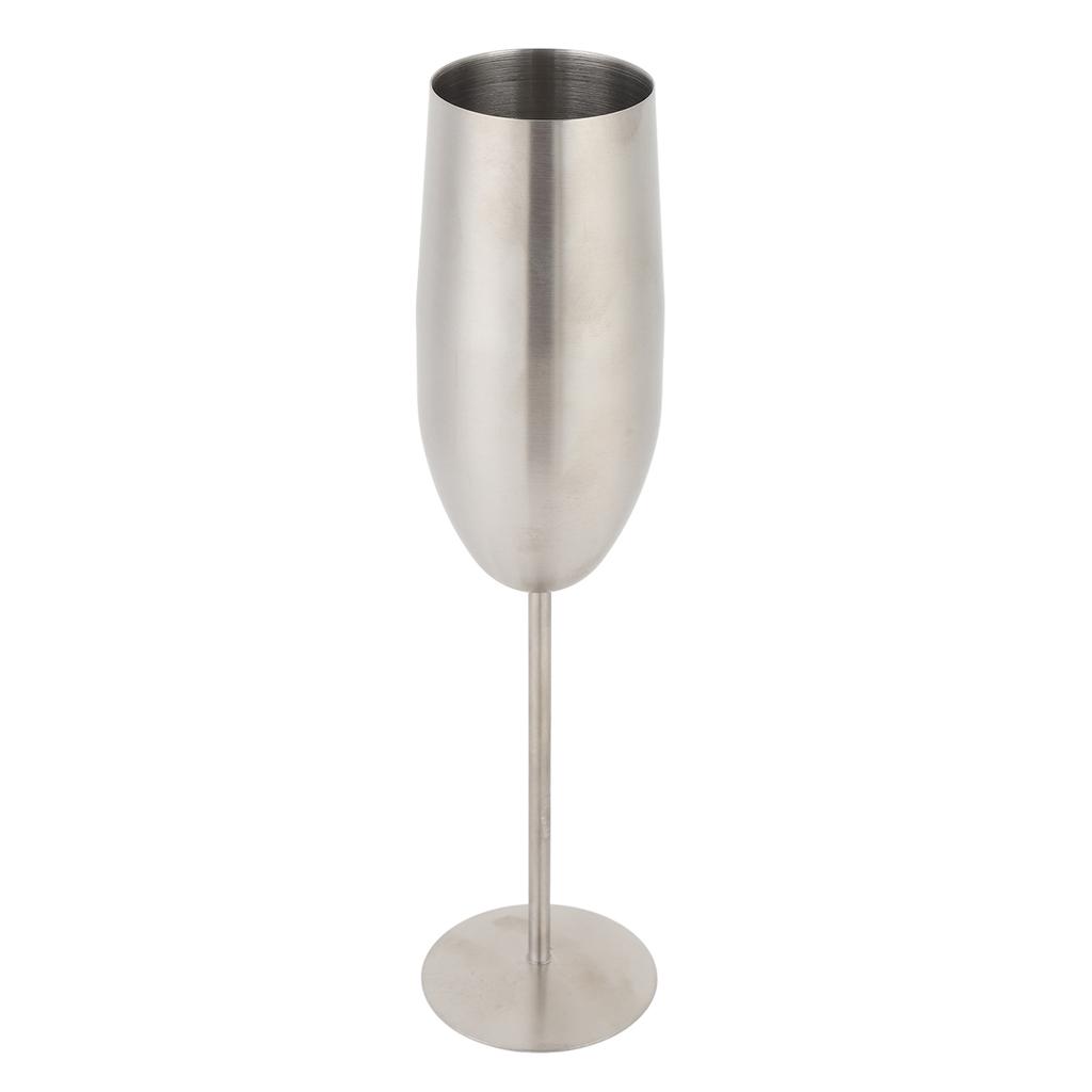 Stainless Steel Champagne Flutes 260ML Cold Insulation Easy Cleanup Metal Wine Goblet Cup for Party