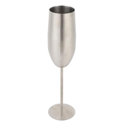 260ML Stainless Steel Champagne Flutes Cold Insulation Metal Wine Goblet Unbreakable Easy Clean Cup for Party Wedding Banquet Home Bar