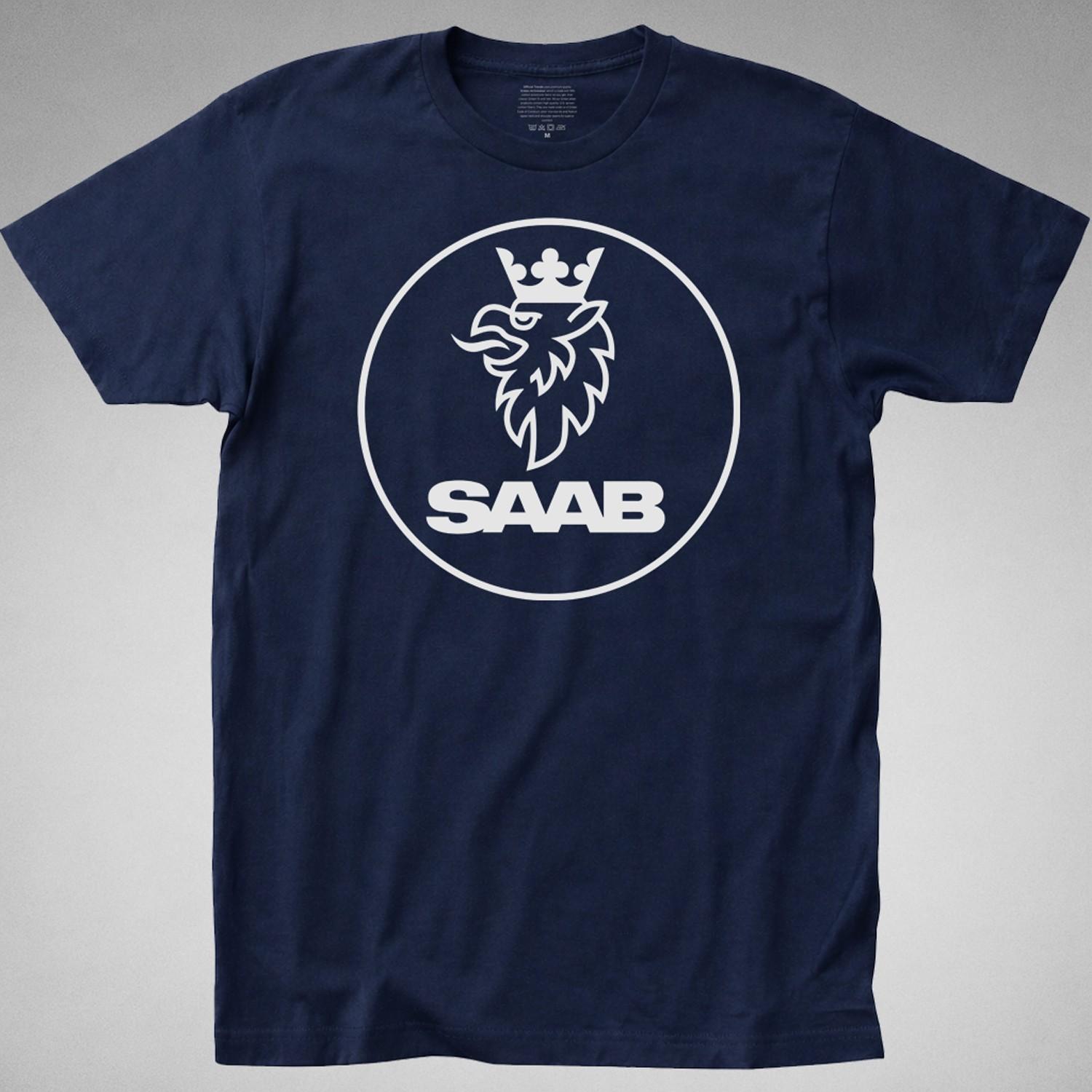 SAAB Logo T-SHIRT car automobile vintage retro turbo 9-3 9-5 Svenska Aeroplan S