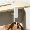 Shelf and Desk Bag Hook with Adjustable Grip, Removable Edge-Mount Backpack Holder for Study Table, Wardrobe Storage