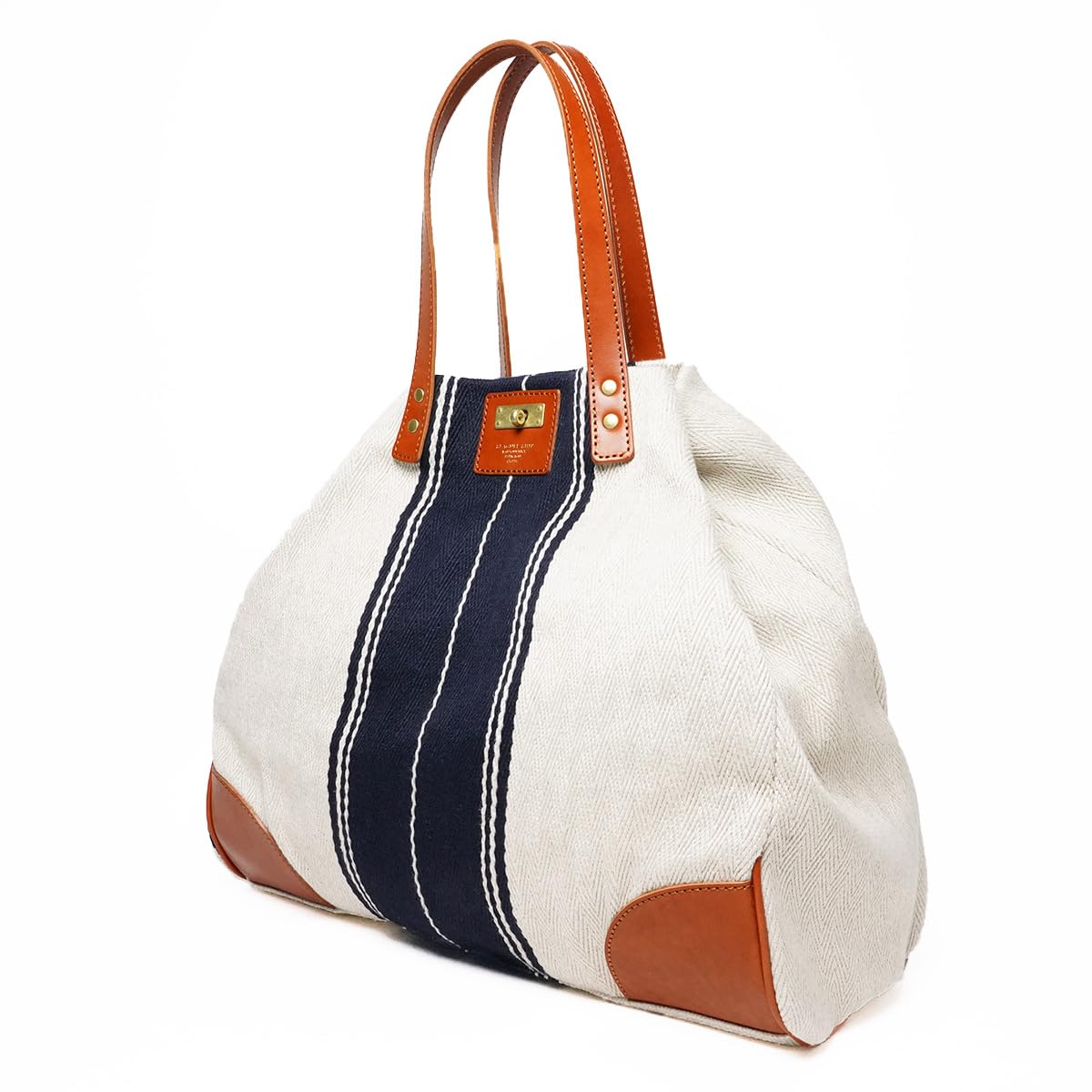 

Baggy Port Seagull Ship Rayon Linen Herringbone Canvas Tote Bag SMAK700