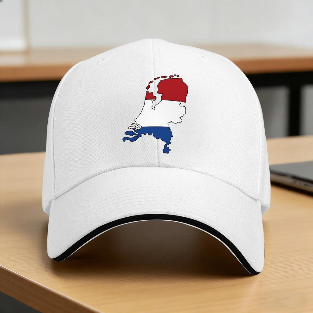 Netherlands Dutch Flag Sun Baseball Cap Summer Unisex Women Custom DIY Trucker Hat Sunscreen Classic Kpop Rock Baseball Caps