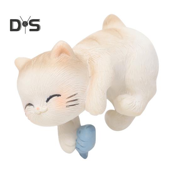 Miniaturní závěsné figurky koček, květináč, váza, objímač z pryskyřice, kotě, květináč, závěs na květináč, soška kočky pro bonsai, terárium, okraj, dekorace do vílí zahrady